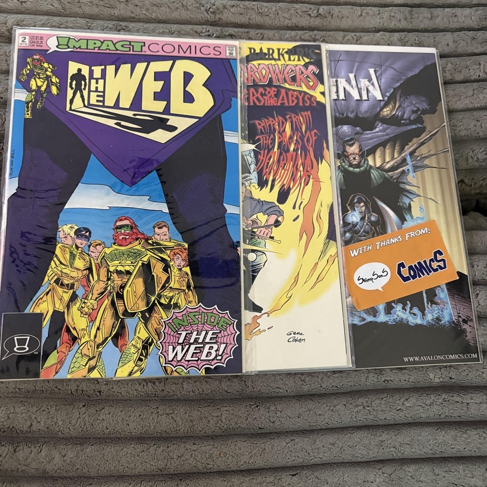The Web Harrowers Jinn Impact Marvel Image Comics Lot 3 Issues Clive Barker